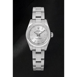 Rolex Oyster Perpetual 176200 26 mm Orologio in Acciaio Inossidabile con Quadrante Argento Luminescente