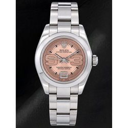 Rolex Oyster Perpetual 176200 26 mm Orologio in Acciaio Inossidabile con Quadrante Salmone e Numeri Arabi