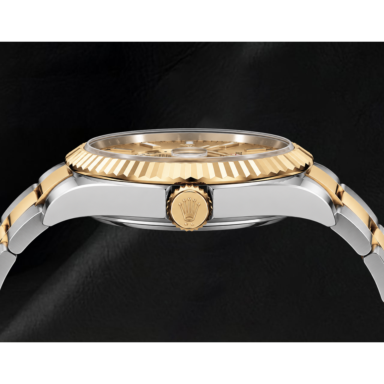 Rolex Sky Dweller 326933 42 mm Orologio Bicolore Quadrante Champagne