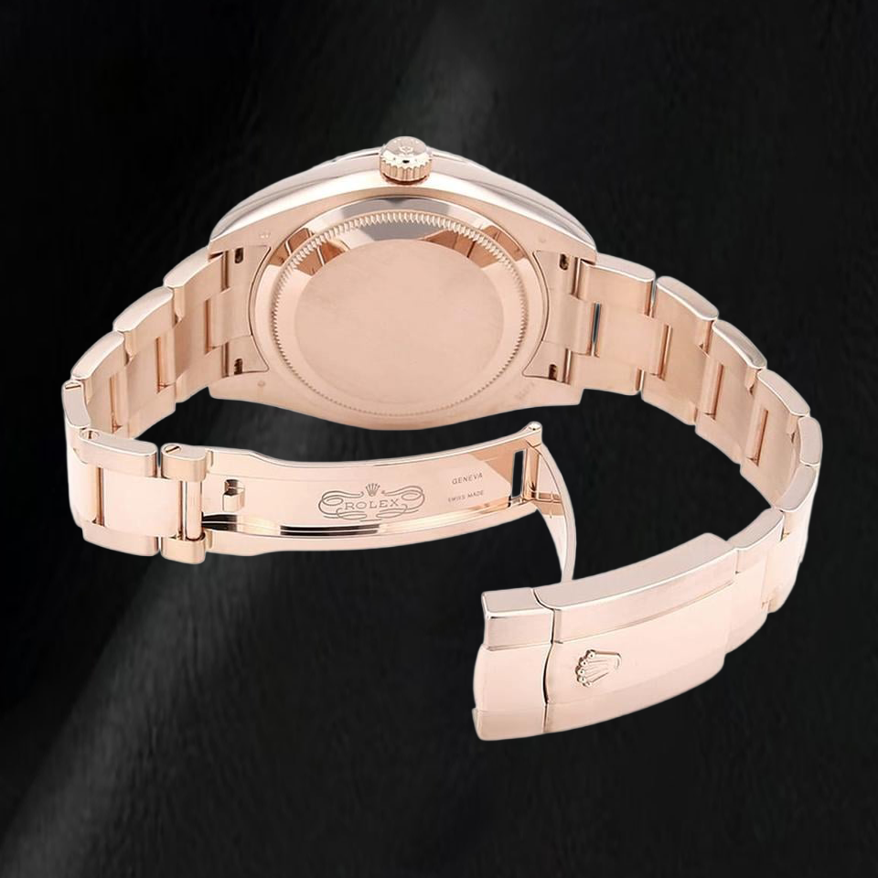 Rolex Sky-Dweller 326935 42 mm Orologio in Oro Rosa con Quadrante Cioccolato con Indici a Bastone