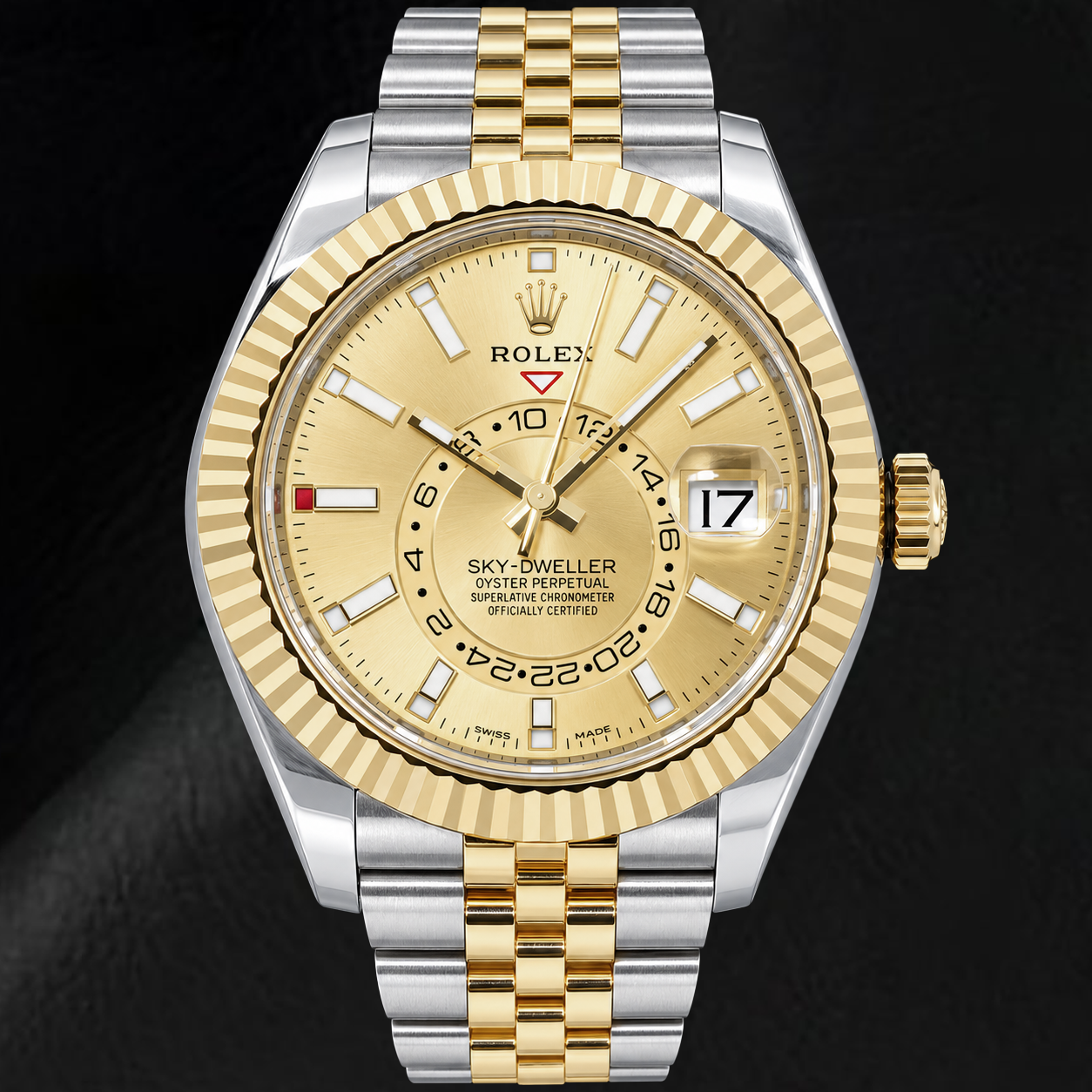Rolex Sky-Dweller 336933 Orologio Bicolore 42 mm Quadrante Champagne