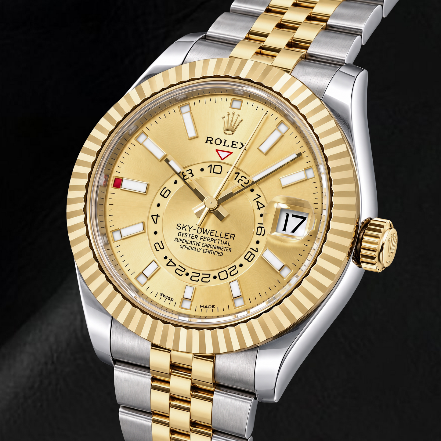 Rolex Sky-Dweller 336933 Orologio Bicolore 42 mm Quadrante Champagne