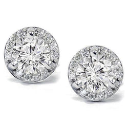Purezza VVS Diamante Fine Orecchini Pendenti 3,80 carati – Oro