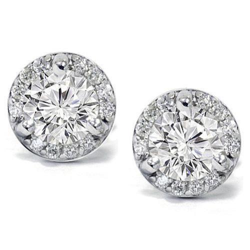 Scintillante Diamante Fine Orecchini Pendenti 3,80 carati – vista principale