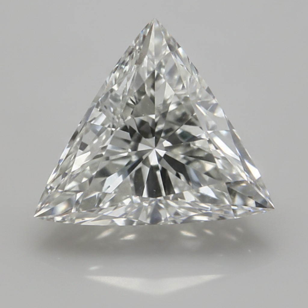 Diamante sciolto naturale taglio Trilliant da 7 carati estratto dalla terra H VS1 scintillante
