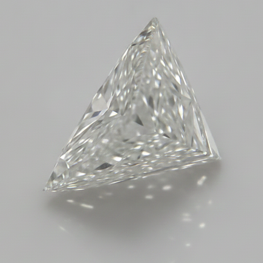 Diamante sciolto naturale taglio Trilliant da 7 carati estratto dalla terra H VS1 scintillante