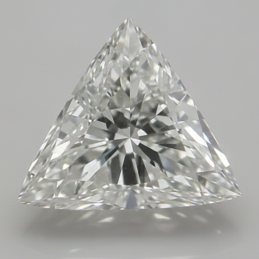 Diamante sciolto naturale taglio Trilliant da 7 carati estratto dalla terra H VS1 scintillante