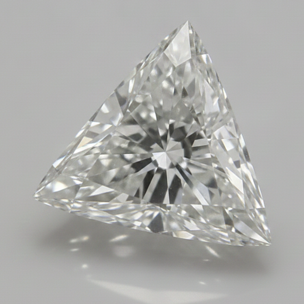 Diamante sciolto naturale taglio Trilliant da 7 carati estratto dalla terra H VS1 scintillante
