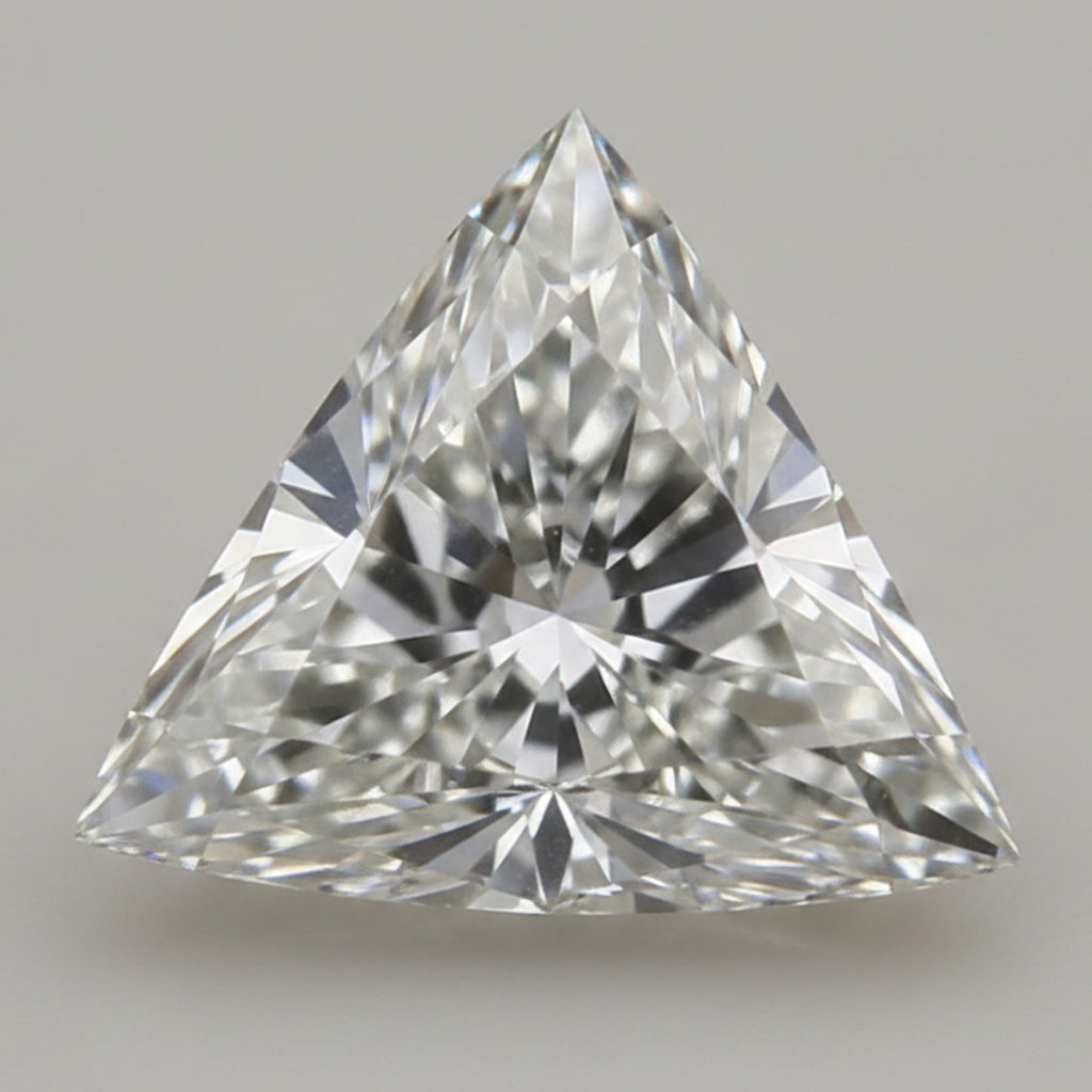 Diamante Naturale estratto dalla terra, taglio Trillion, sciolto, scintillante, G VS1, 5 carati