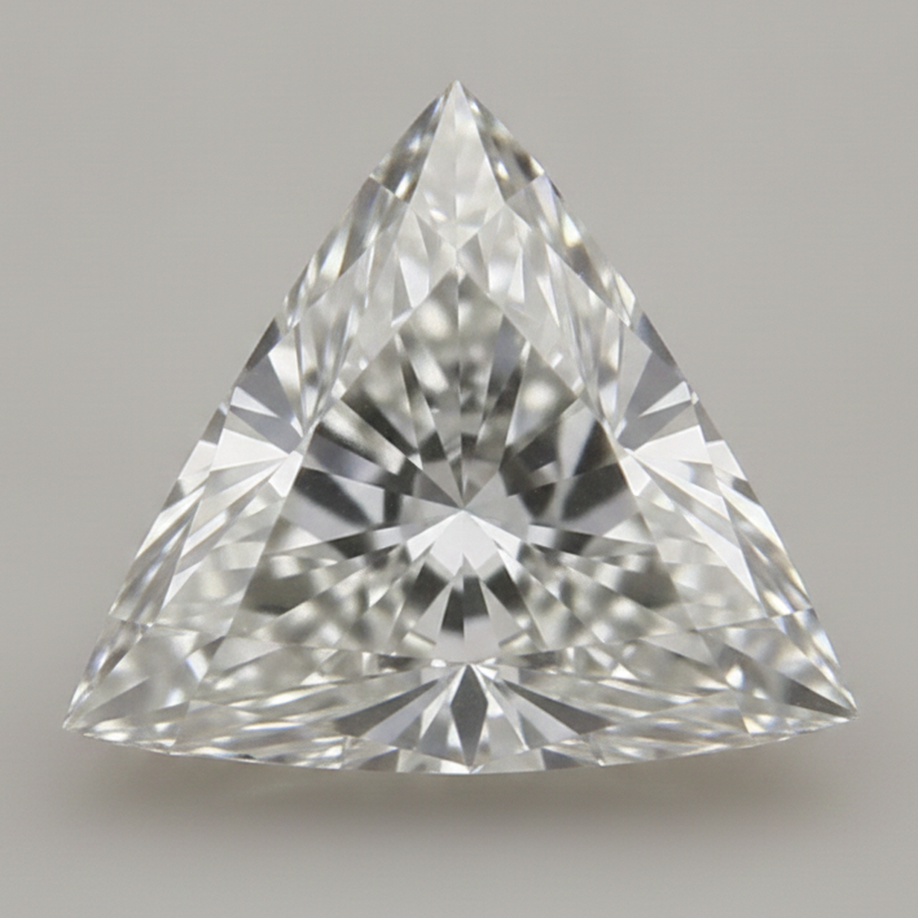 Diamante Naturale estratto dalla terra, taglio Trillion, sciolto, scintillante, G VS1, 5 carati