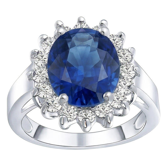 vero round diamante 3.50carati anello angolo laterale