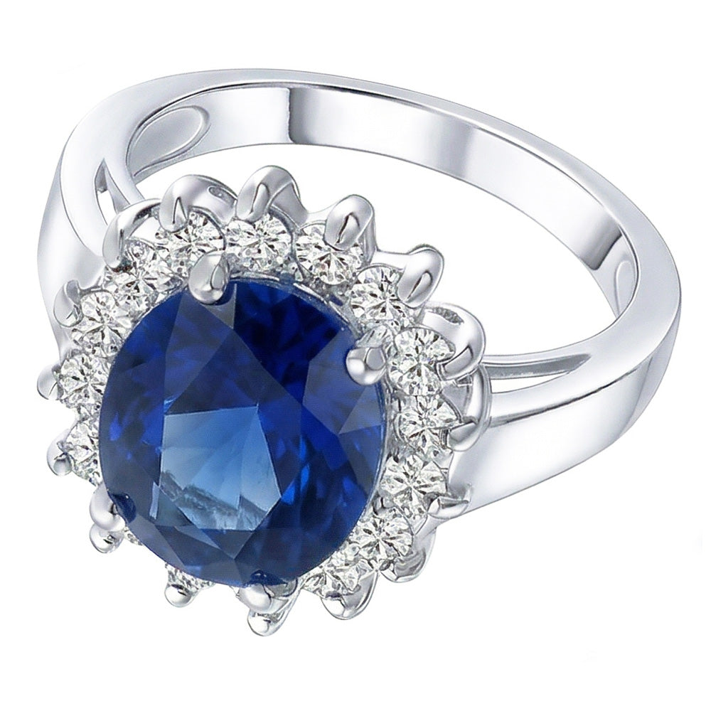 vero round diamante 3.50carati anello dettaglio ravvicinato