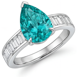 Goccia Tormalina Paraiba Anello con Pietra Preziosa – 2,50