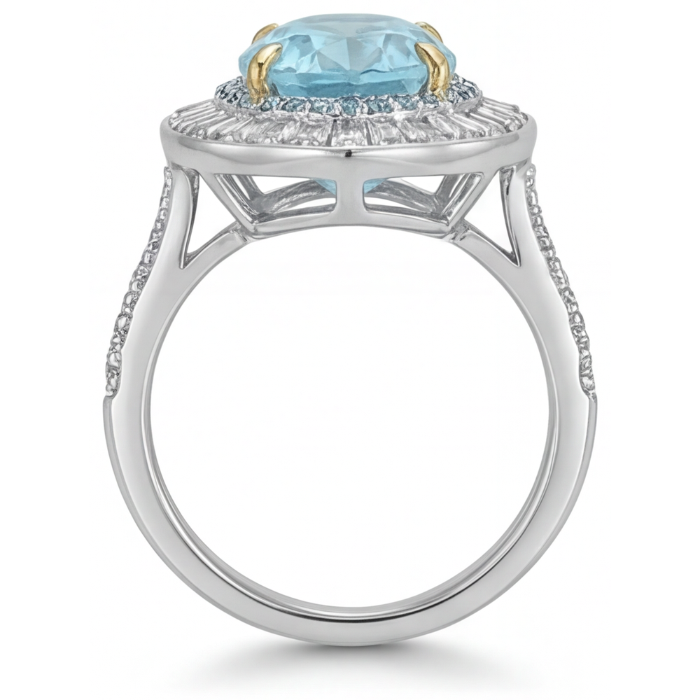 Tormalina Paraiba Anello Halo – vista dall'alto