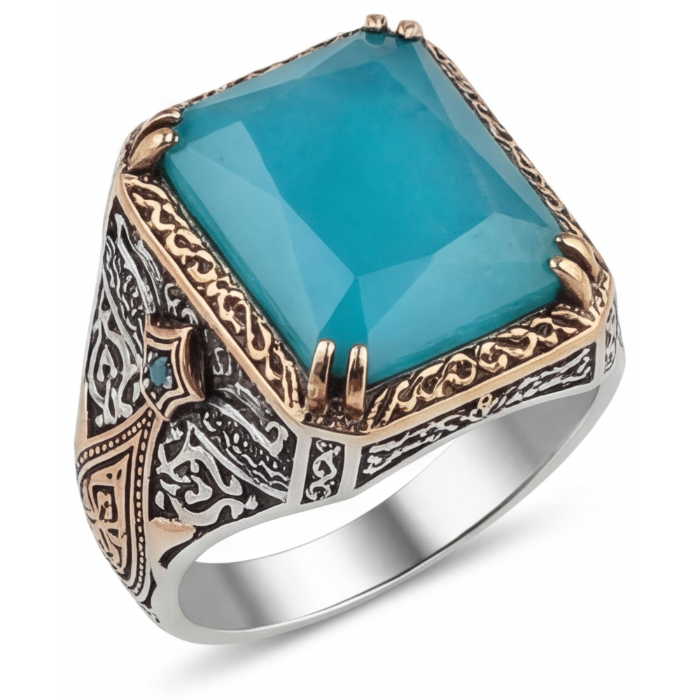 Turquoise Anello Halo – vista principale