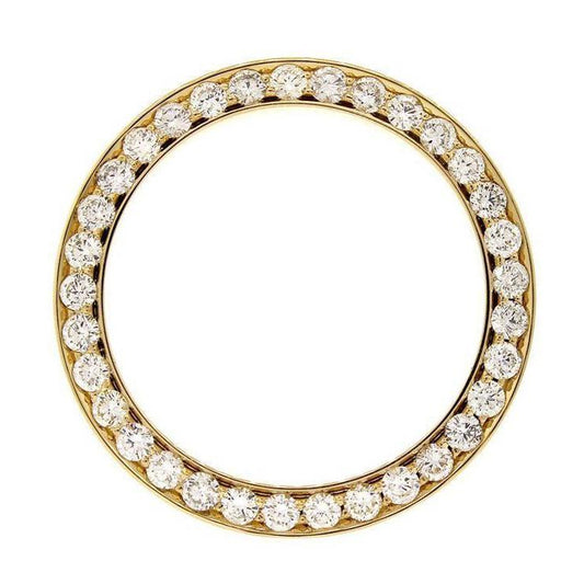 Diamante Fine Taglio Rotondo Orologio in Oro Giallo 14K – vista principale