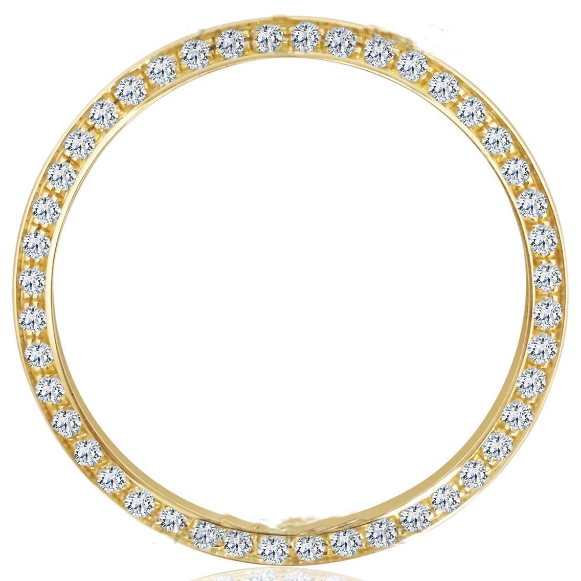 Brillante Taglio Rotondo Segnatempo in Oro Giallo 14K – vista principale