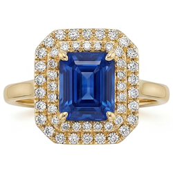 Fine Purezza VVS Zaffiro Blu Reale Anello con Gemma – 4 carati
