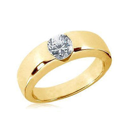 1.50 carati. Anello di fidanzamento solitario con diamante rotondo Oro giallo Novità