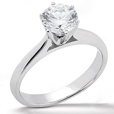 1.50 carati. Solitario Diamante Anello di fidanzamento Oro Bianco 14K - harrychadent.it