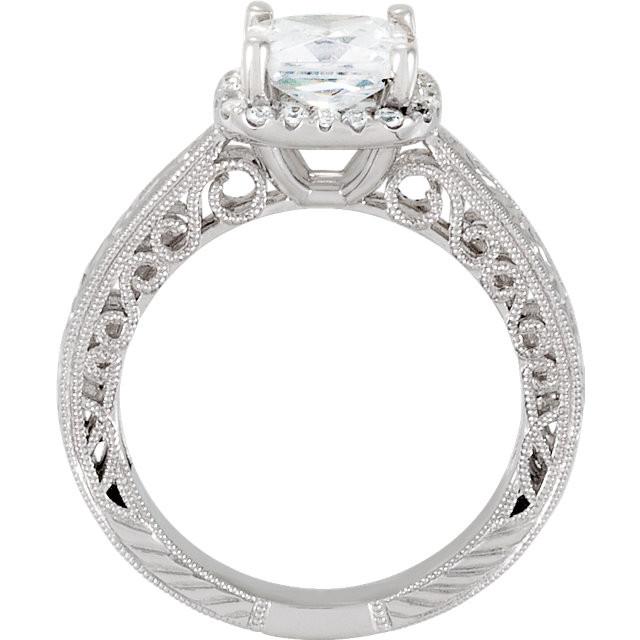 1.71 carati cuscino diamante fidanzamento anello alone solido oro bianco 14k - harrychadent.it