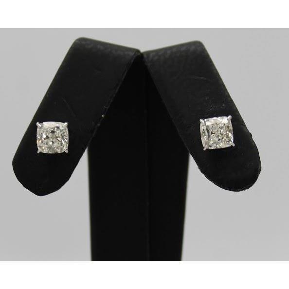 2 carati cuscino diamante orecchino a bottone gioielli da donna orecchino con diamanti - harrychadent.it