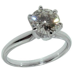 2 carati diamante solitario anello di fidanzamento griffe impostazione