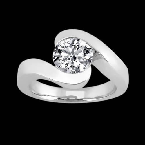 2.50 ct. Anello di fidanzamento con diamante solitario in oro bianco - harrychadent.it