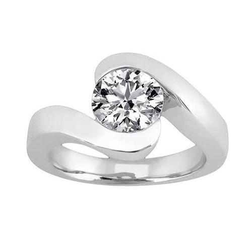 2.50 ct. Anello di fidanzamento con diamante solitario in oro bianco - harrychadent.it