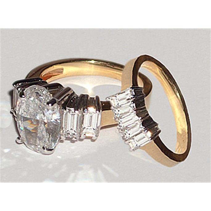 2.51 carati. Anello di fidanzamento con diamanti incastonato in oro giallo - harrychadent.it