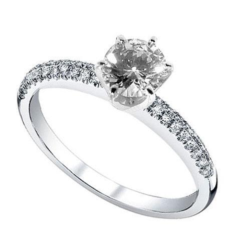 2.71 carati. Bellissimo anello nuziale con diamanti Gioielli in oro bianco - harrychadent.it