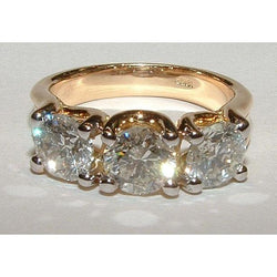 3 carati diamante anello di fidanzamento 3 gioielli in pietra