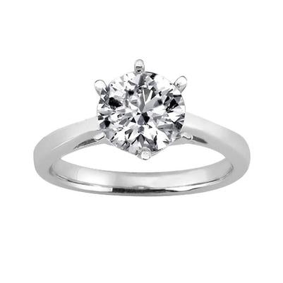 3 carati diamante solitario anello di fidanzamento oro bianco 14k - harrychadent.it