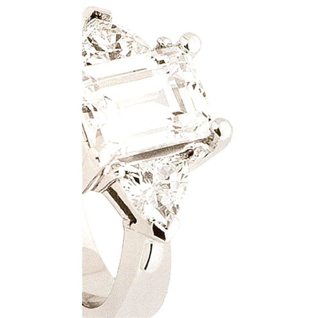 3 carati smeraldo diamante anello di fidanzamento tre gioielli in pietra - harrychadent.it