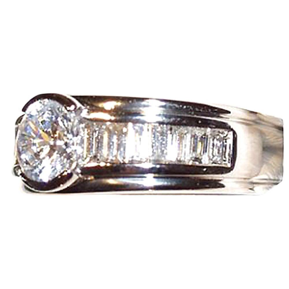 3.50 ct. Gioielli di fidanzamento con anelli fantasia con diamanti rotondi e baguette - harrychadent.it