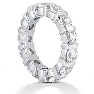 3.9 carati. F Vs1 Diamonds Gorgeous Eternity Women Engagement Gruppo musicale WG 14K - harrychadent.it