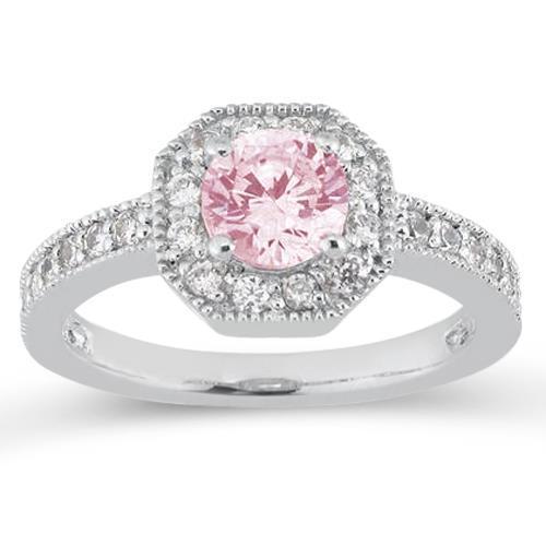 3.91 carati anniversario rosa con zaffiro anello di diamanti con pietre preziose - harrychadent.it