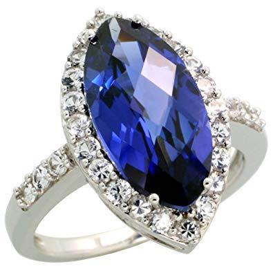 4 Carati Zaffiro Anello
