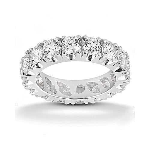 4 carati diamanti eternità fidanzamento fascia in oro bianco - harrychadent.it