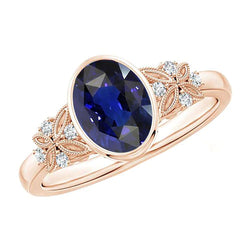 5 Carati Zaffiro Anello