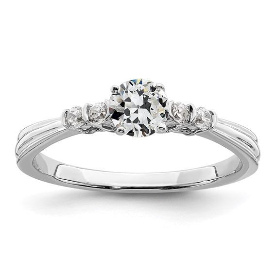 5 pietre rotonde anello vecchio minatore diamante polo set 1,75 carati gioielli - harrychadent.it