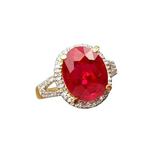 6.50 carati con rubini e diamanti. gioielleria raffinata. oro giallo 14 carati - harrychadent.it
