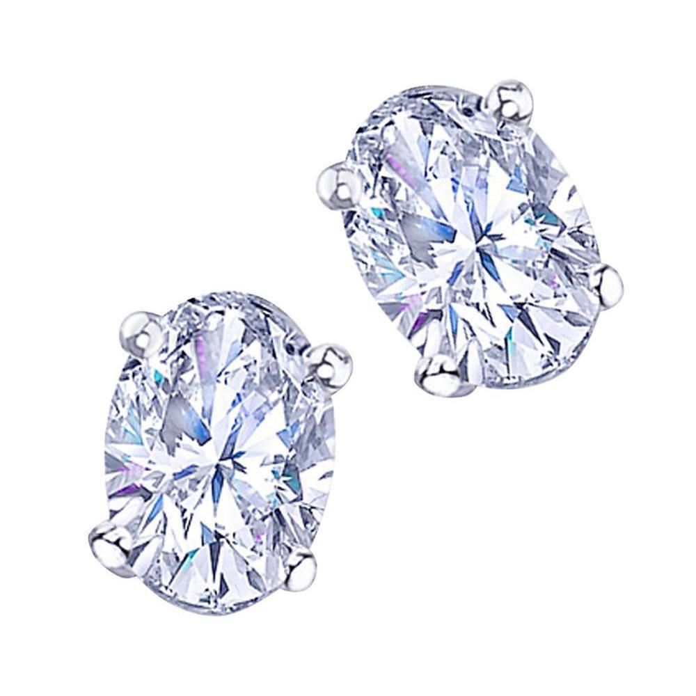 Anello di fidanzamento stile antico con diamanti taglio principessa da 4.01 carati WG 14K - harrychadent.it