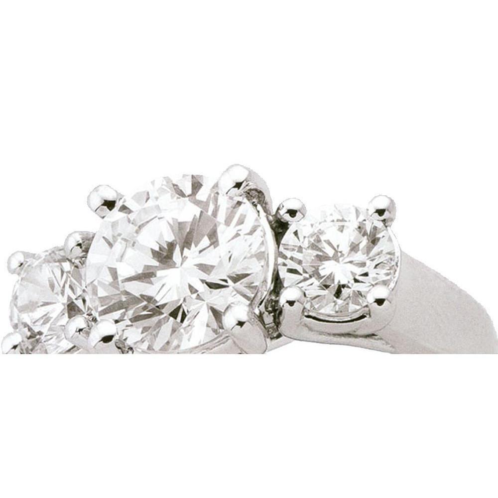 Anelli di diamanti Lucida da 2.01 carati in oro bianco 3 pietre - harrychadent.it