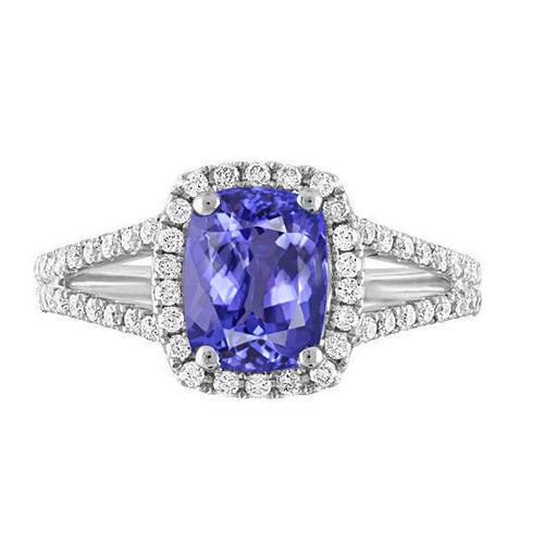 Anello Anniversario Tanzanite E Diamante 4.85 Carati - harrychadent.it