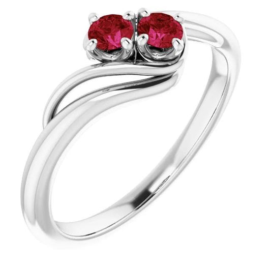 Anello Burmese Rubino 0.50 carati Twisted Style Prong Impostazione gioielli Nuovo - harrychadent.it