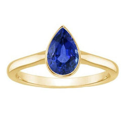 Anello Di Fidanzamento Con Zaffiro Da 3 Carati