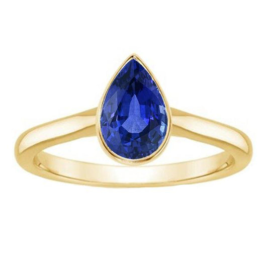 Anello Di Fidanzamento Con Zaffiro Da 3 Carati