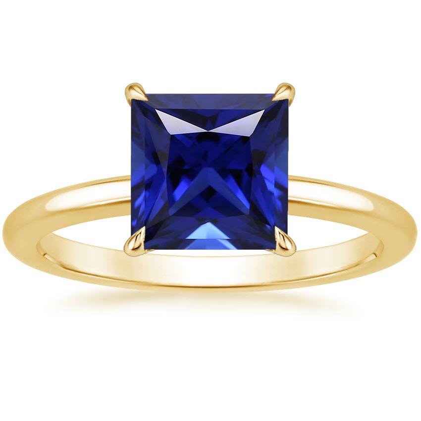 Anello Solitario Donna Principessa Sri Lanka Zaffiro Oro Giallo 5 Carati - harrychadent.it