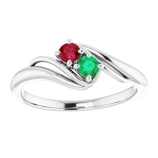 Anello Verde Colombiano Smeraldo E Rubino 0.50 Carati Gioielli Donna Novità - harrychadent.it